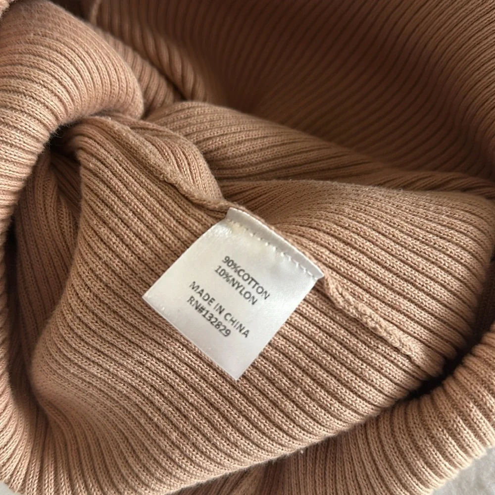 MAJORELLE Lulu Ribbed Knit Sweater Dress in Bone Size Medium - Picture 5 of 10